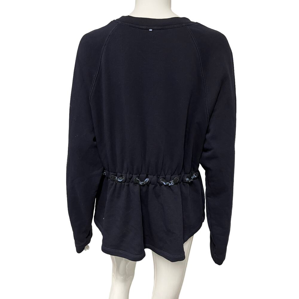 SPORTMAX CODE Blue Cotton Floral Waist Strap Long Sleeve Crew Neck Sweater XL - Picture 2 of 2